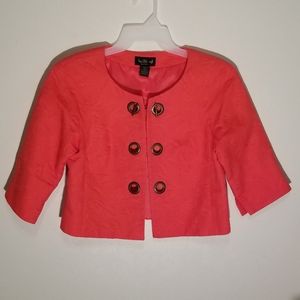 Ivy Chic New York cropped jacket/copper closure M